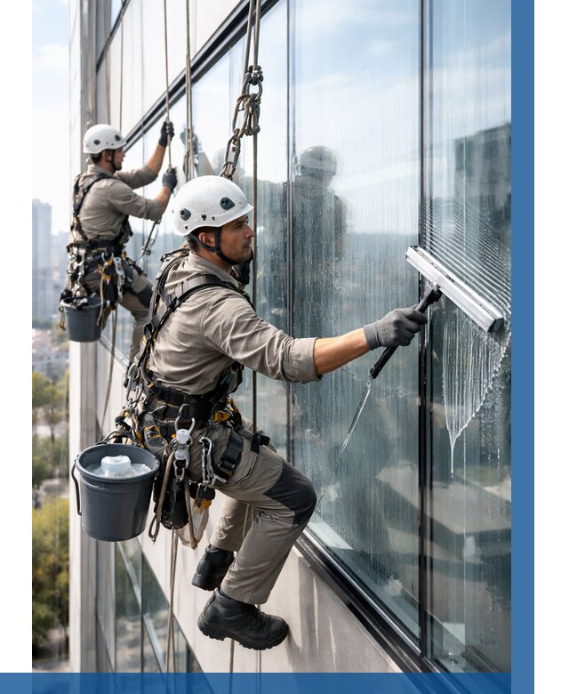 Мойка окон альпинистами в Чистополе от 4608 р. | ВЫСОТНИК-Чст