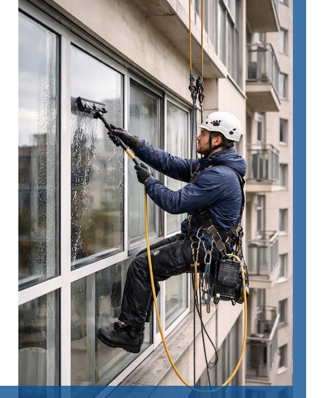 Мойка балконного остекления в Чистополе от 3584 р. | ВЫСОТНИК-Чст