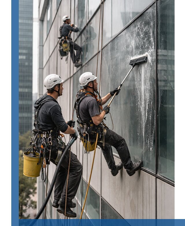 Профессиональная высотная мойка фасадов зданий в Чистополе