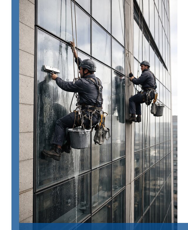 Профессиональная мойка стеклянных фасадов зданий в Чистополе