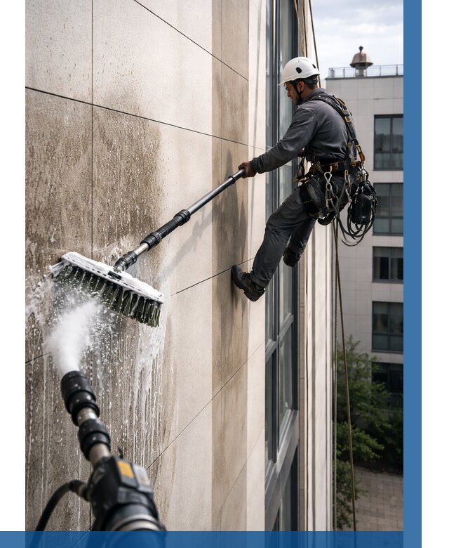 Мойка фасада из керамогранита в Чистополе от 307 р. | ВЫСОТНИК-Чст