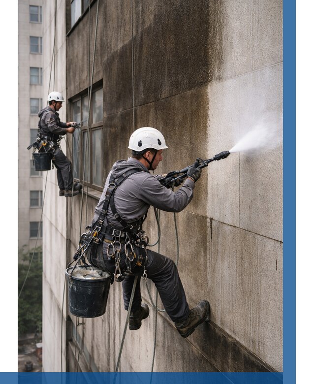 Очистка фасада от копоти в Чистополе от 256 р. | ВЫСОТНИК-Чст