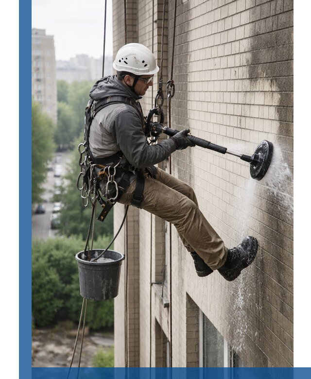 Очистка фасада от копоти в Чистополе профессионально и безопасно