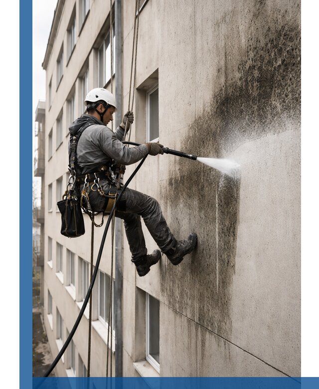 Профессиональная очистка фасадов от плесени в Чистополе