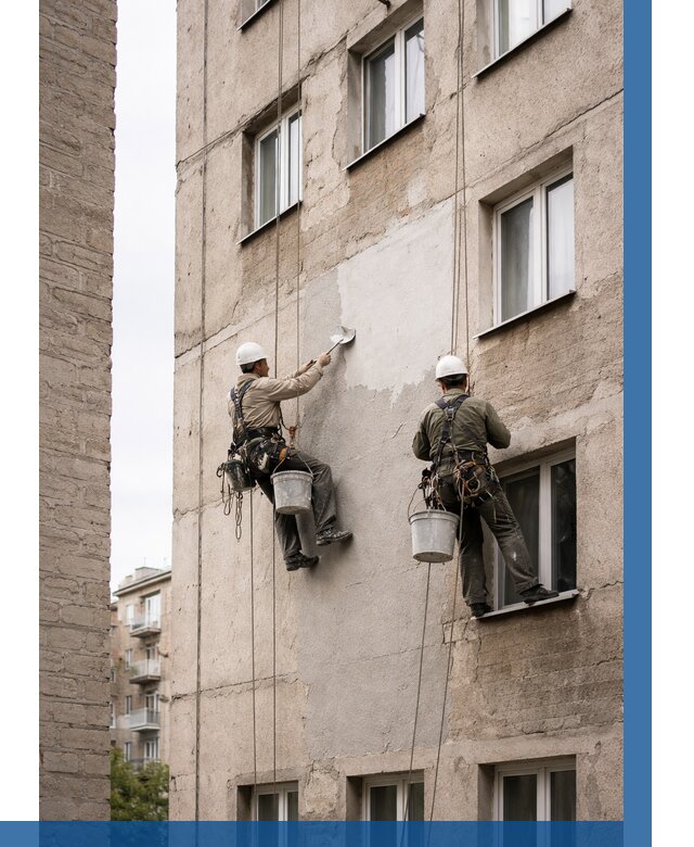 Косметический ремонт фасада в Чистополе от 1126 р. | ВЫСОТНИК-Чст