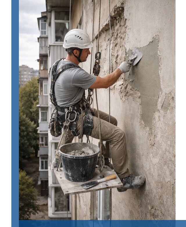 Восстановление фасадной штукатурки в Чистополе с гарантией качества