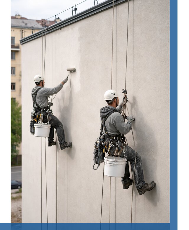 Покраска оштукатуренного фасада в Чистополе от 328 р. | ВЫСОТНИК-Чст