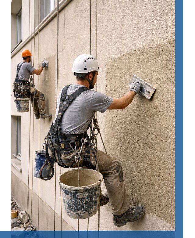 Декоративная штукатурка фасада в Чистополе от 1229 р. | ВЫСОТНИК-Чст