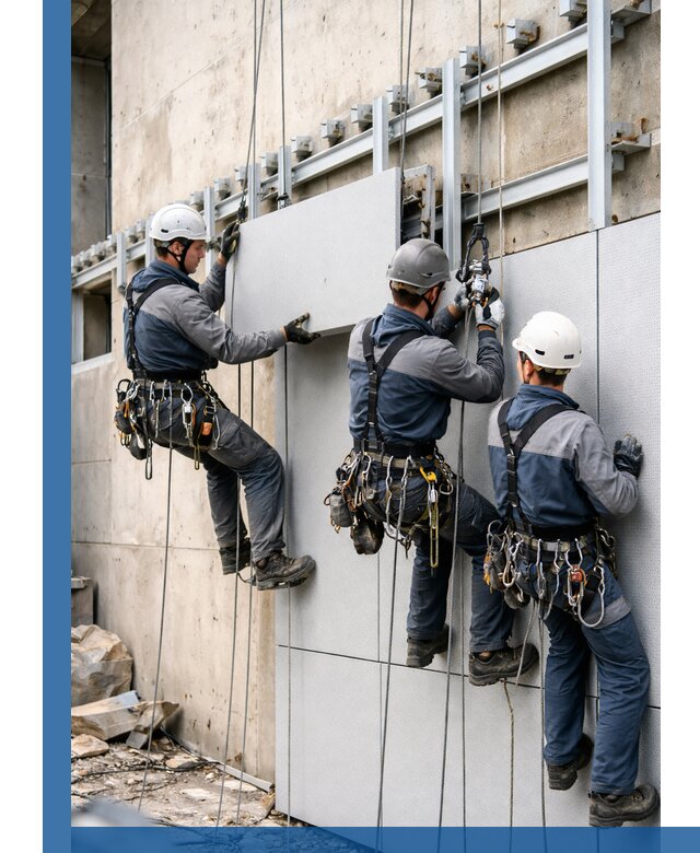 Монтаж вентилируемого фасада в Чистополе под ключ с гарантией качества