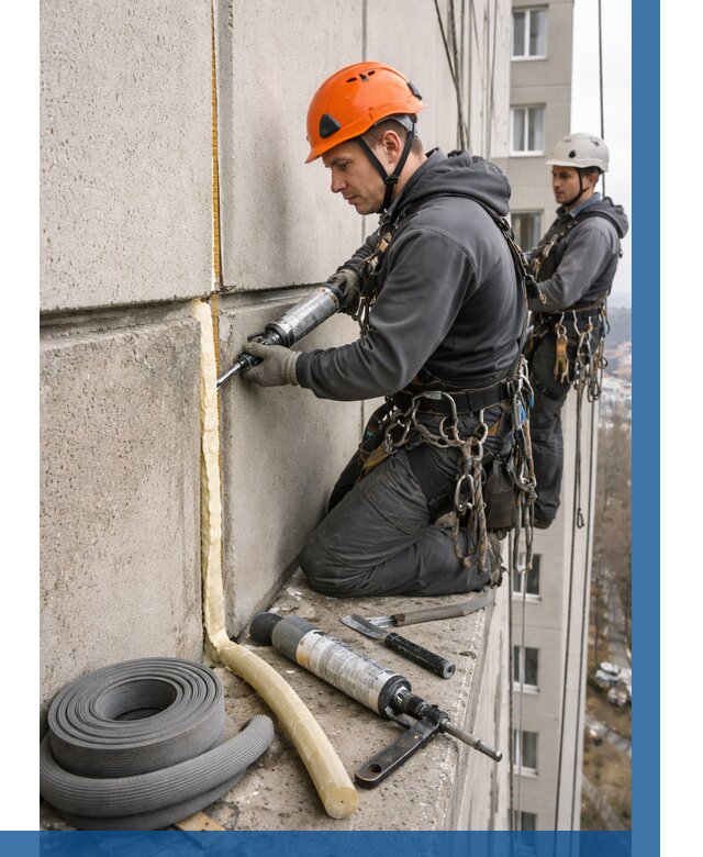 Теплый шов межпанельные швы в Чистополе от 717 р. | ВЫСОТНИК-Чст