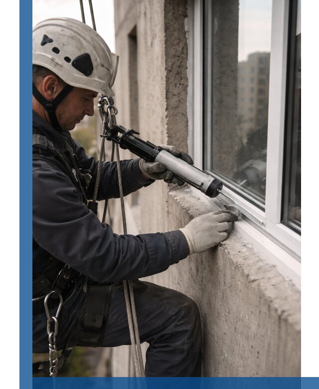 Герметизация оконных швов снаружи в Чистополе профессионально