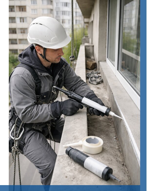 Герметизация швов лоджии в Чистополе от 4608 р. | ВЫСОТНИК-Чст