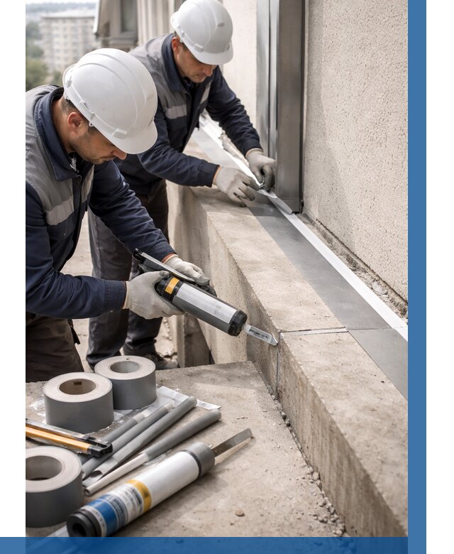 Герметизация примыкания балкона в Чистополе от 4608 р. | ВЫСОТНИК-Чст