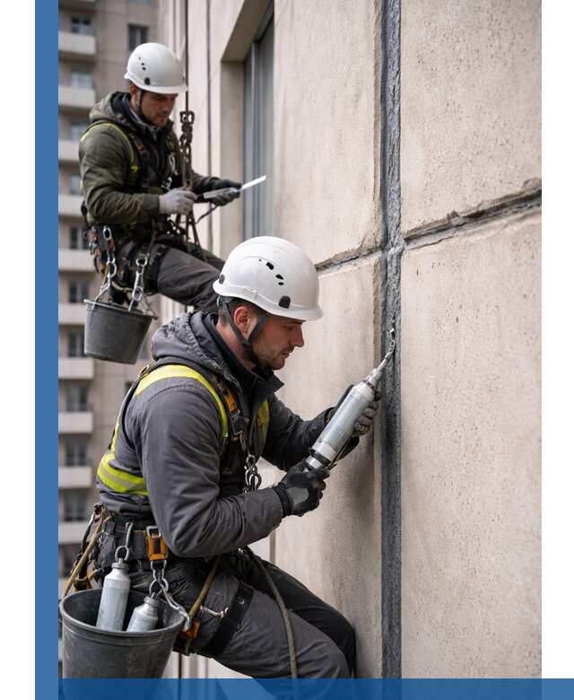 Герметизация деформационных швов фасада в Чистополе качественно