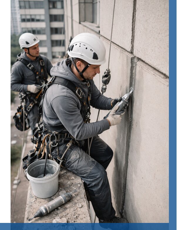 Ремонт деформационных швов здания в Чистополе от 1024 р. | ВЫСОТНИК-Чст