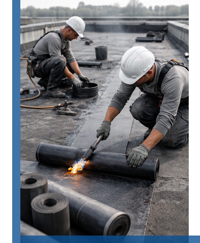 Ремонт рулонной кровли в Чистополе герметизация и восстановление