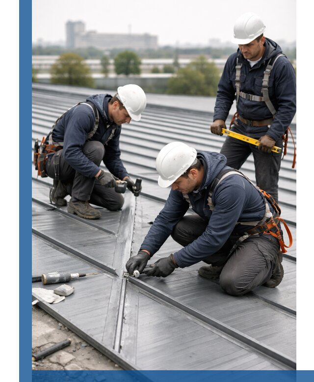 Ремонт фальцевой кровли в Чистополе срочно и качественно