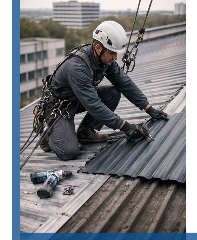 Ремонт профнастила на кровле в Чистополе, работы под ключ