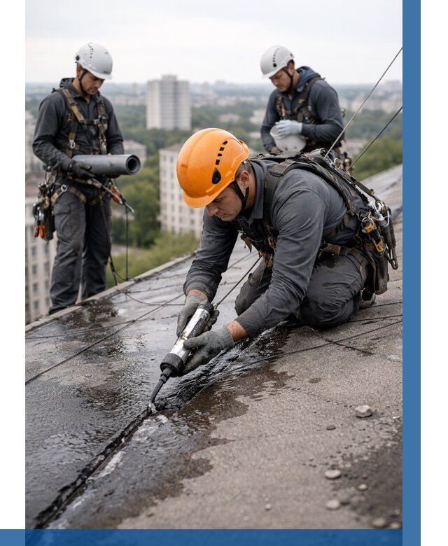 Устранение протечек кровли в Чистополе от 12287 р. | ВЫСОТНИК-Чст