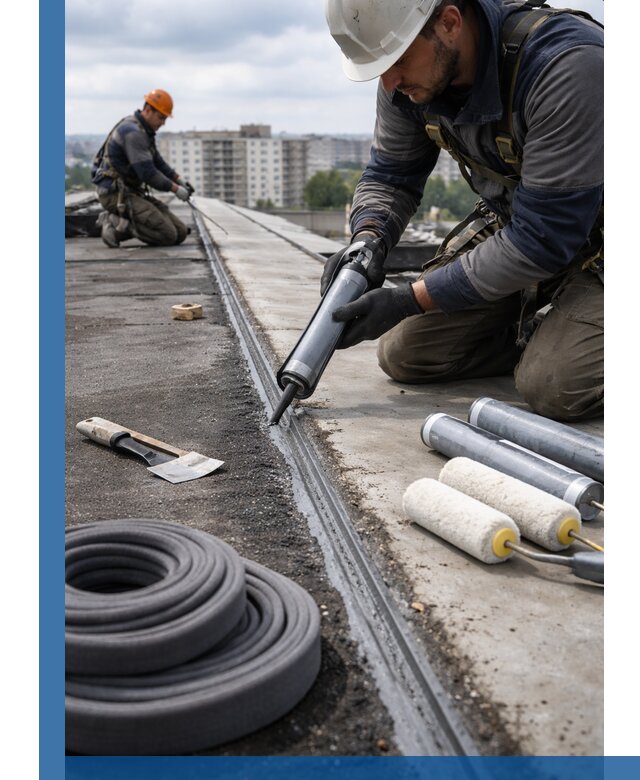 Герметизация швов кровли в Чистополе с гарантией герметичности