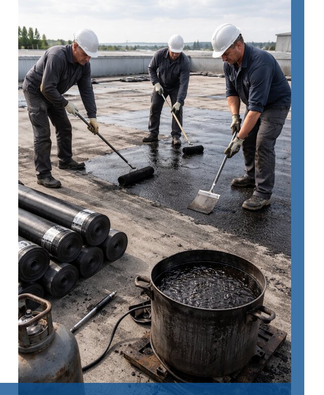 Гидроизоляция кровли мастикой в Чистополе от 614 р. | ВЫСОТНИК-Чст