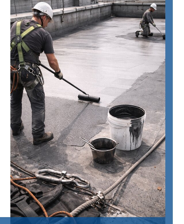 Гидроизоляция кровли жидкой резиной в Чистополе от 512 р. | ВЫСОТНИК-Чст