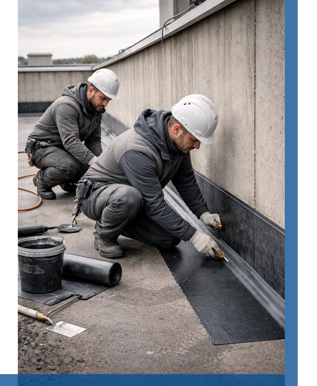 Гидроизоляция примыканий на кровле в Чистополе от 922 р. | ВЫСОТНИК-Чст