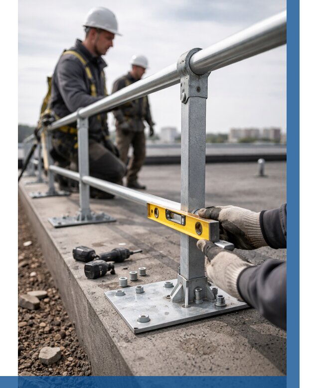 Монтаж кровельного ограждения в Чистополе от 1229 р. | ВЫСОТНИК-Чст