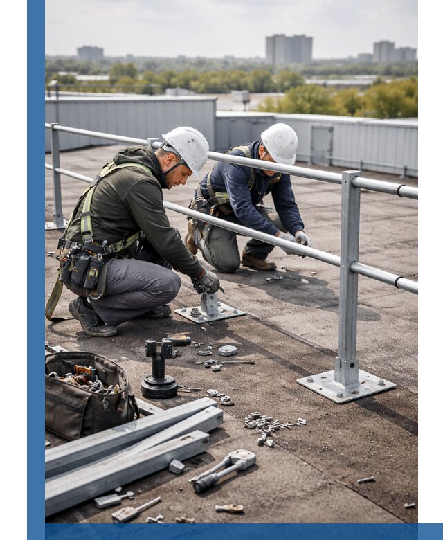 Монтаж кровельного ограждения в Чистополе под ключ с гарантией