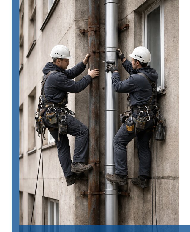 Замена водосточных труб в Чистополе: монтаж и демонтаж под ключ