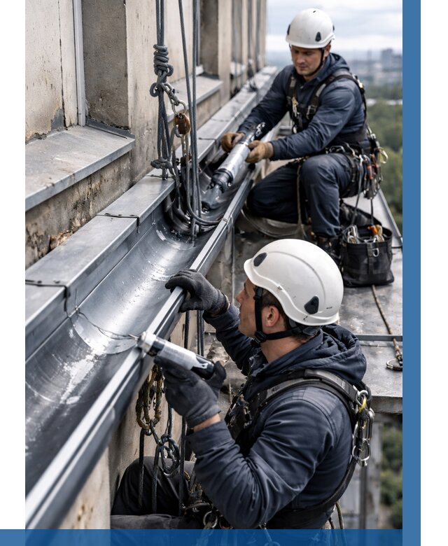 Ремонт водосточных желобов в Чистополе от 6655 р. | ВЫСОТНИК-Чст