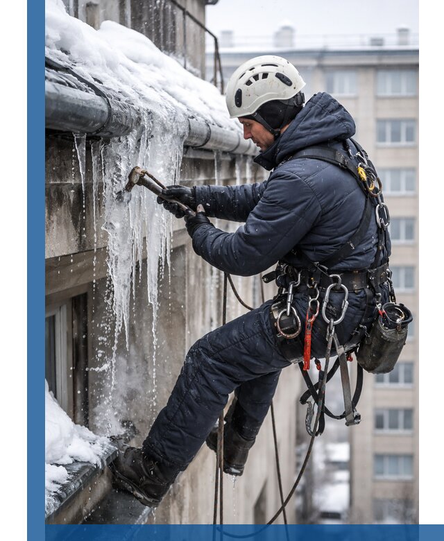 Удаление наледи и чистка водостоков в Чистополе оперативно и безопасно
