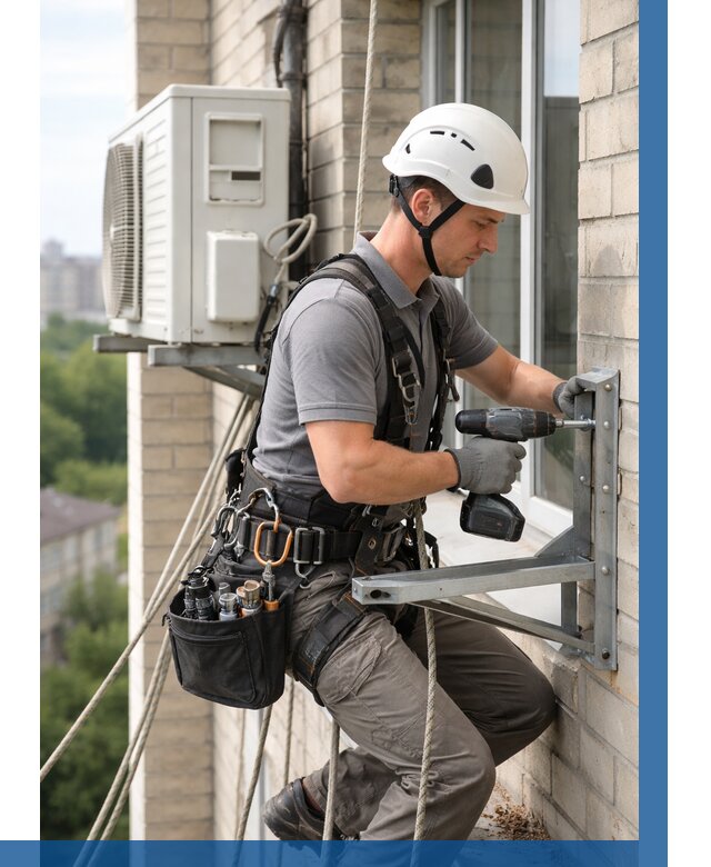 Установка кронштейнов кондиционера в Чистополе от 3584 р. | ВЫСОТНИК-Чст