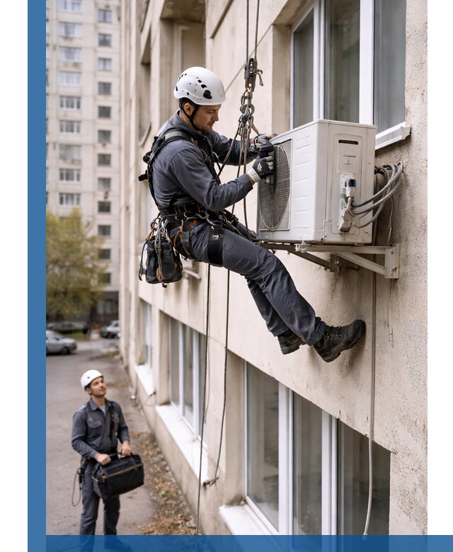 Демонтаж внешнего блока кондиционера в Чистополе профессионально