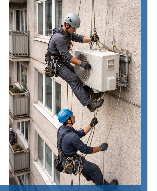 Перенос внешнего блока кондиционера в Чистополе от 9215 р.| ВЫСОТНИК-Чст