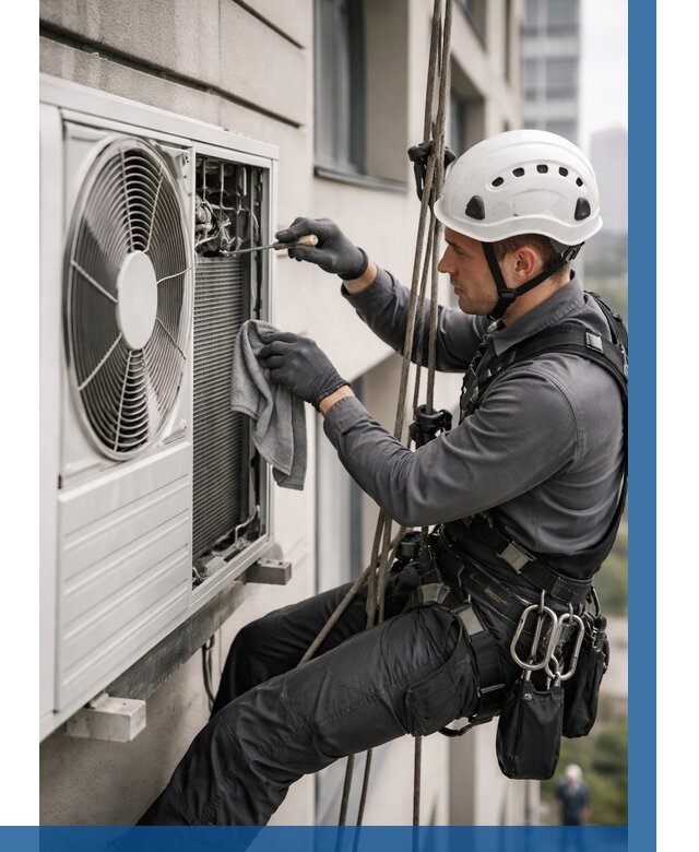 Обслуживание внешнего блока кондиционера в Чистополе от 2765 р.ВЫСОТНИК-Чст