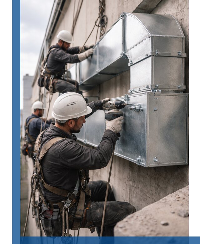 Профессиональный монтаж вентиляционных коробов в Чистополе под ключ