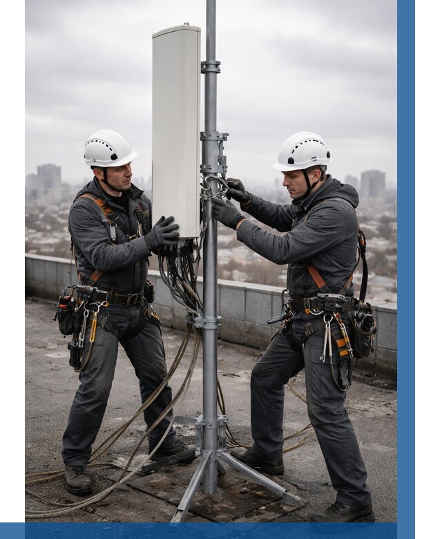 Монтаж антенн связи на крыше в Чистополе от 8703 р. | ВЫСОТНИК-Чст