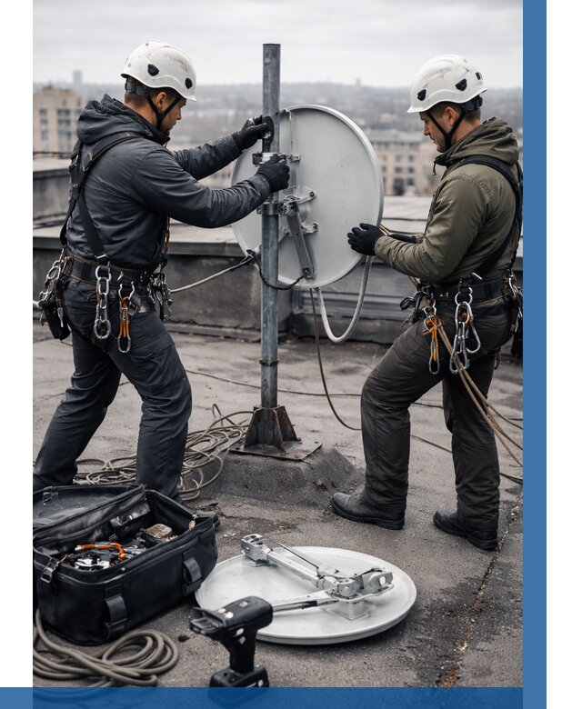 Демонтаж антенн на крыше в Чистополе от 4608 р. | ВЫСОТНИК-Чст