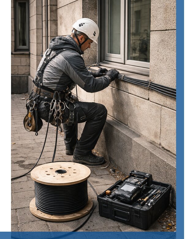 Прокладка оптоволоконного кабеля в Чистополе от 819 р. | ВЫСОТНИК-Чст