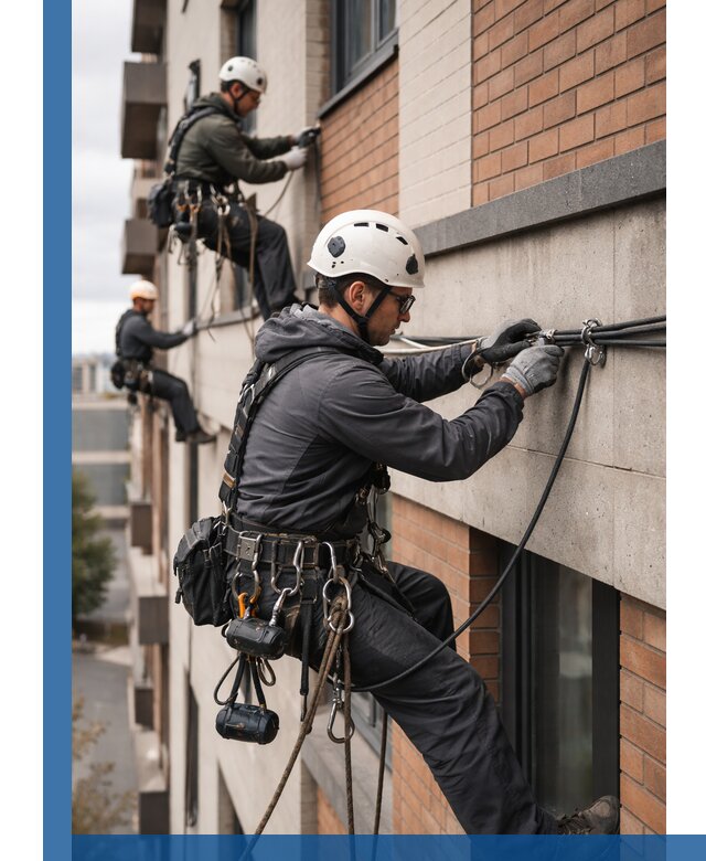 Крепление кабеля на фасаде монтаж и крепеж в Чистополе