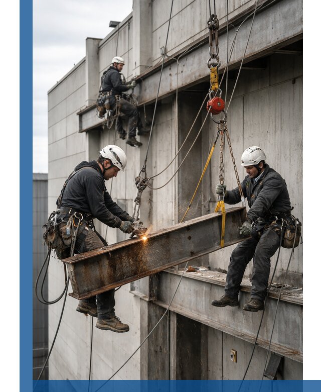 Демонтаж металлоконструкций на высоте в Чистополе под ключ