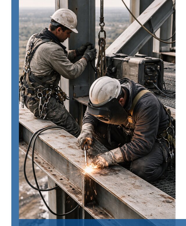 Высотные сварочные работы в Чистополе для промышленных объектов