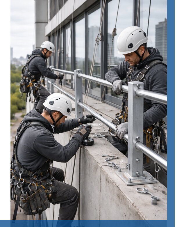 Монтаж ограждений на высоте в Чистополе, от 1229 р. | ВЫСОТНИК-Чст