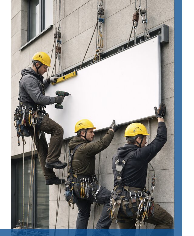 Монтаж рекламной вывески в Чистополе от 8191 р. | ВЫСОТНИК-Чст