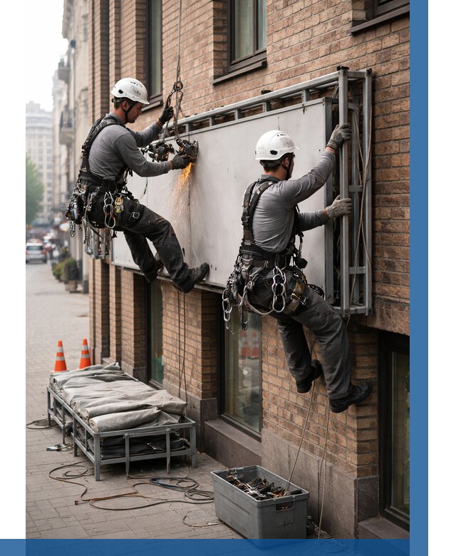 Демонтаж рекламной вывески в Чистополе от 6655 р. | ВЫСОТНИК-Чст