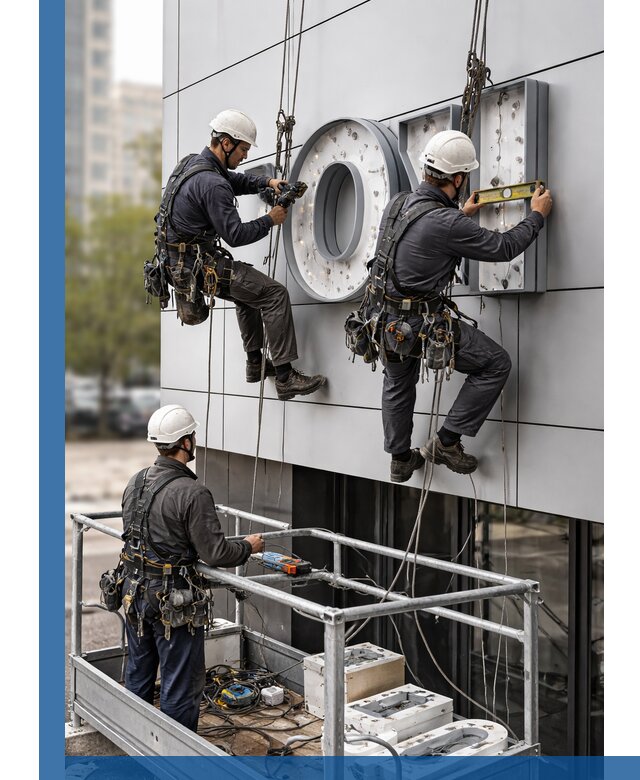 Профессиональный монтаж световых букв в Чистополе под ключ