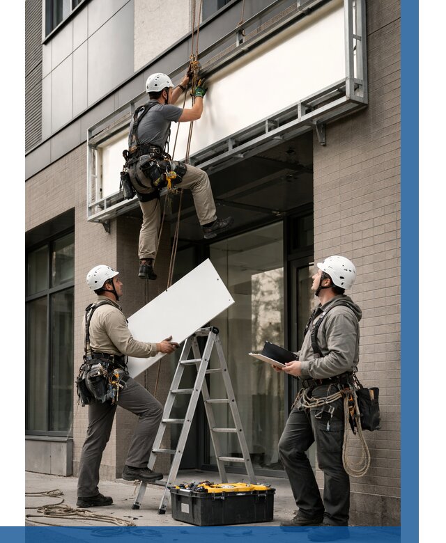 Монтаж светового короба в Чистополе от 6655 р. | ВЫСОТНИК-Чст