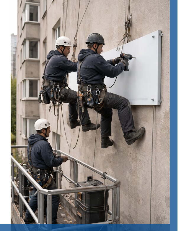 Монтаж табличек и указателей в Чистополе от 3584 р. | ВЫСОТНИК-Чст