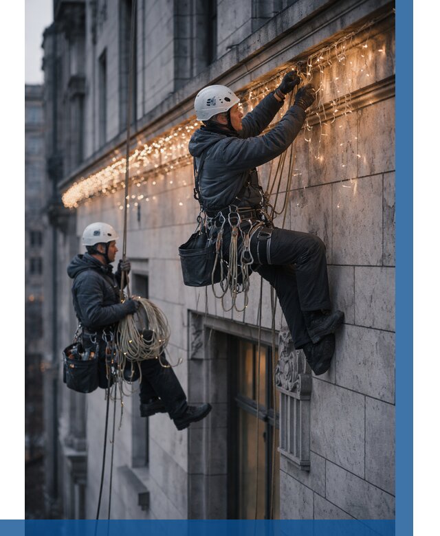 Монтаж новогодней иллюминации в Чистополе от 8703 р. | ВЫСОТНИК-Чст